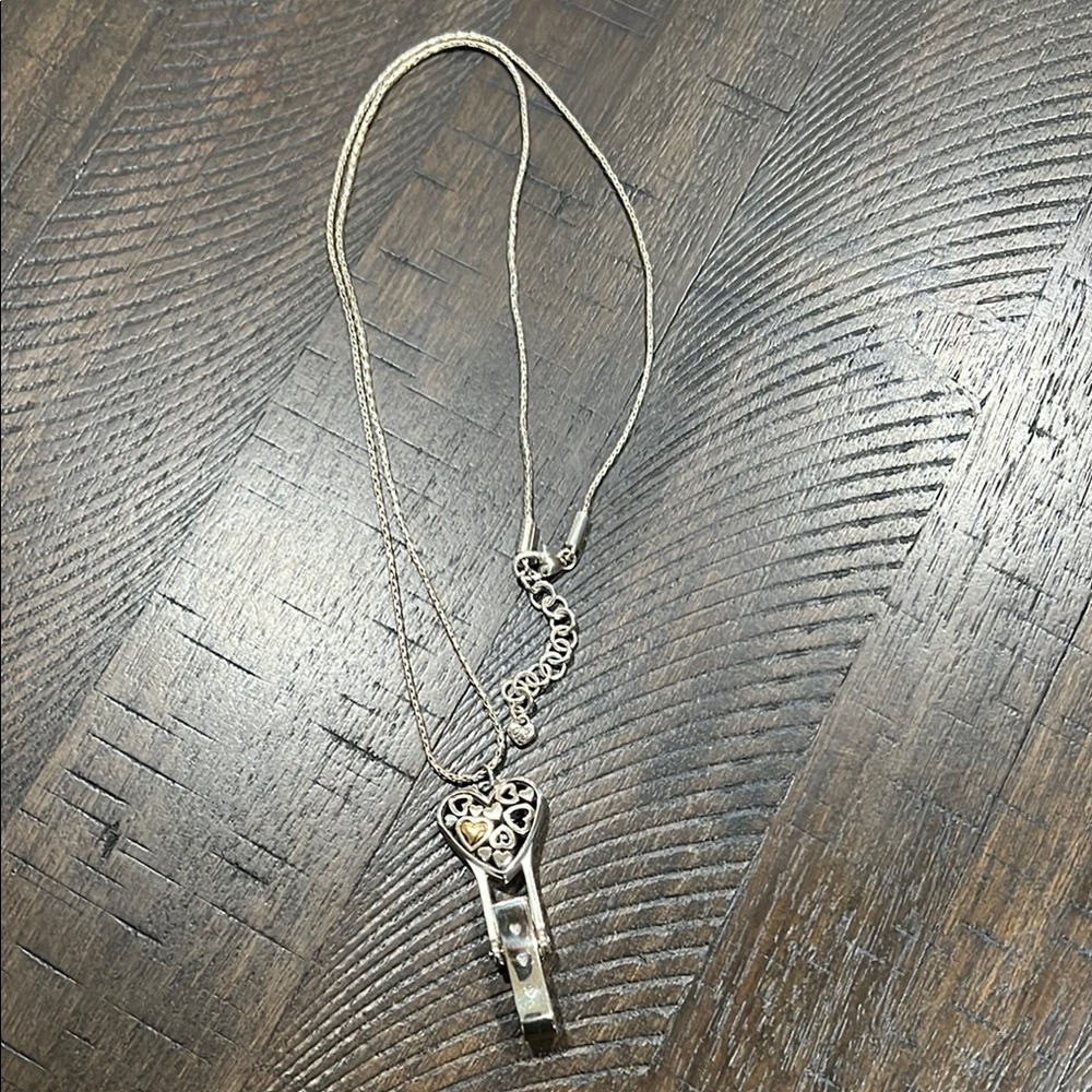 Elegant Silver Heart Pendant Necklace